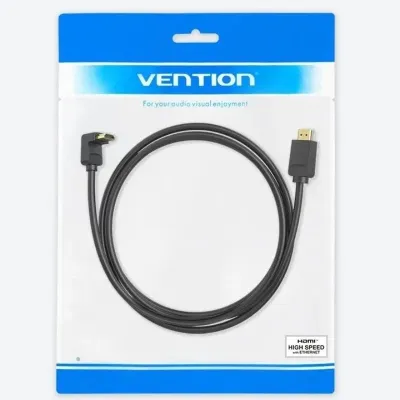 Cable HDMI 2.0 4K Acodado Vention AAQBF/ HDMI Macho - HDMI