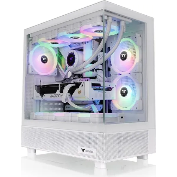 Torre PC Thermaltake View 270 TG ARGB Snow Mid Tower Cristal Templado USB-C Blanca
