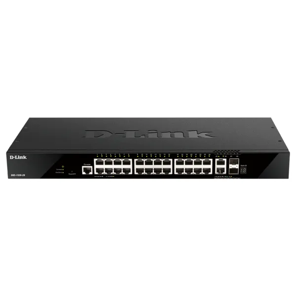 D-Link DGS-1520-28 switch Gestionado L3 10G Ethernet (100/1000/10000) 1U Negro