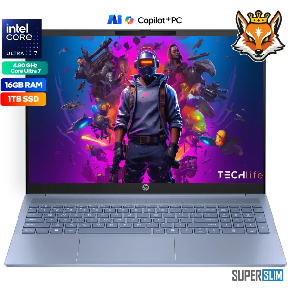 HP Pavilion 16-AF0028NS Intel Core ultra 7-155u 16GB 1TB 16" 2K Celeste W11