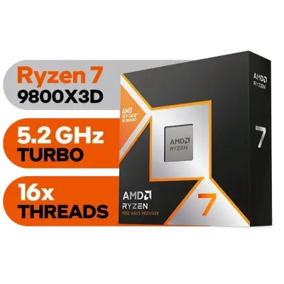 AMD Ryzen 7 9800X3D 4.7/5.2GHz AMD Ryzen 7 9800X3D 4.7/5.2GHz