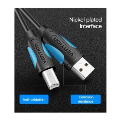 Cable USB 2.0 Impresora Vention VAS-A16-B1000/ USB Tipo-B Macho Cable USB 2.0 Impresora Vention VAS-A16-B1000/ USB Tipo-B Macho