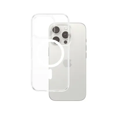 PanzerGlass Funda para iPhone 16 Pro transparente con MagSafe y