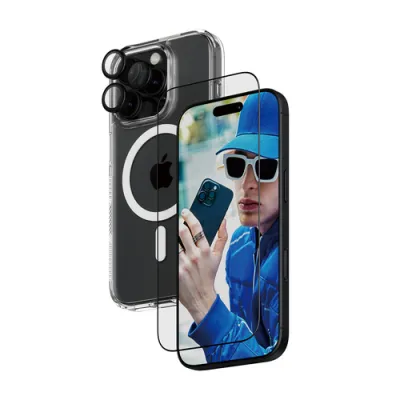 PanzerGlass 3en1 Pack para iPhone 16 Pro Protector de pantalla PanzerGlass 3en1 Pack para iPhone 16 Pro Protector de pantalla