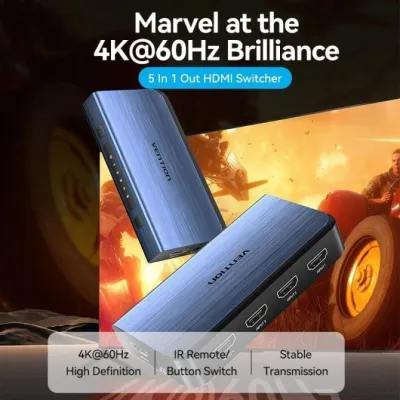 Switch Conmutador 4K HDMI 2.0 Vention AKCL0 HDMI Hembra/ 4x