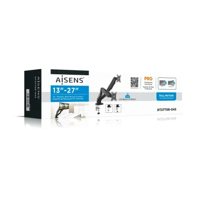 Aisens DT27TSR-045 Soporte de Mesa Doble para Monitor de 13" a