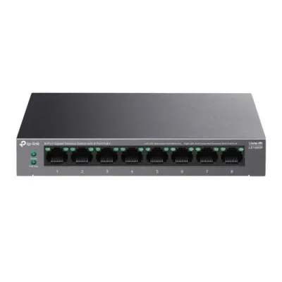TP-Link LS108GP Switch 8 Puertos Gigabit PoE+ hasta 250 m de