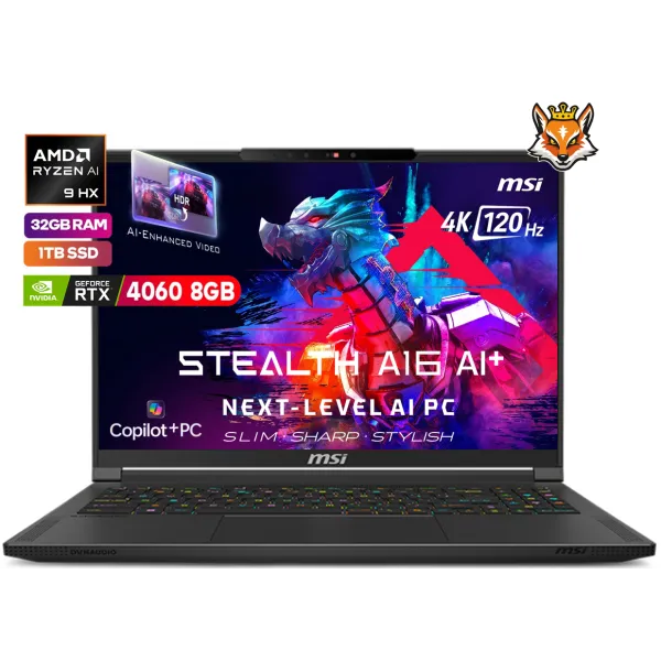 Portátil MSI Creator A16 AI+ A3HVFG-265ES AMD Ryzen AI 9 HX 365/32GB/1TB SSD/RTX 4060/16"