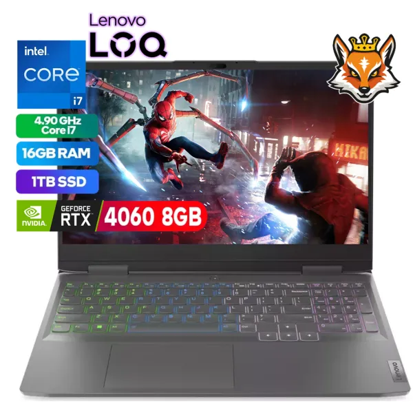 Portátil Lenovo Loq 15IRH8 Intel Core I7-13620H/16GB/1TB SSD/RTX 4060/15.6"