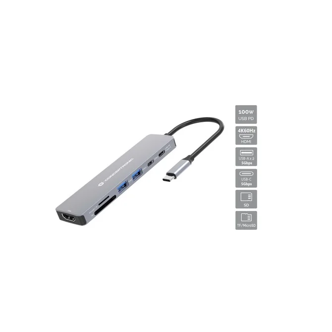 Conceptronic DONN28G base para portátil y replicador de puertos