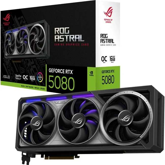 Asus ROG Astral GeForce RTX 5080 OC 16GB GDDR7 Reflex 2 RTX AI