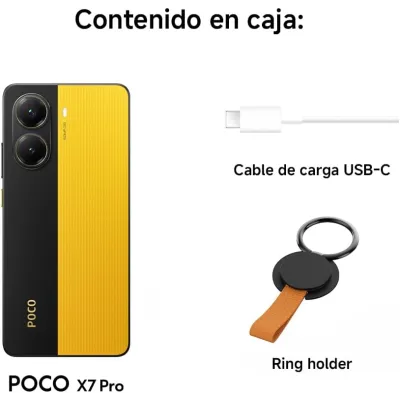 Xiaomi Poco X7 Pro 5G Negro/Amarillo 512GB 12GB 6.67" 1.5K