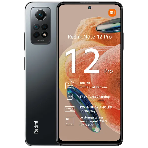 Xiaomi Redmi Note 12 Pro Negro 256GB 8GB 6.67" 4G