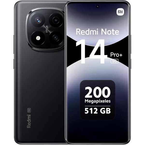 Xiaomi Redmi Note 14 Pro Plus 5G 12/512GB Medianoche Negro Libre