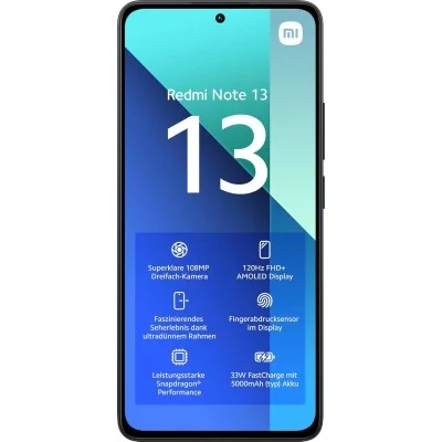 Xiaomi Redmi Note 13 4G Negro 512GB 8GB 6.67" Dual SIM 108Mp