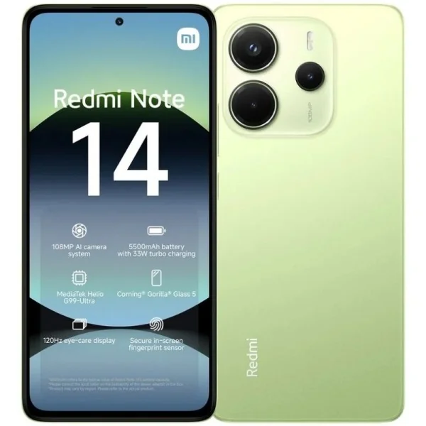 Xiaomi Redmi Note 14 4G 8/256GB Verde Lima Libre