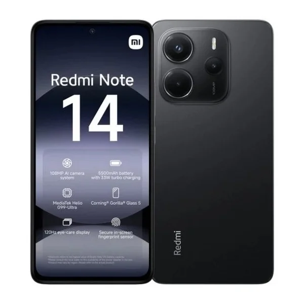 Xiaomi Redmi Note 14 4G 6/128GB Negro Medianoche Libre