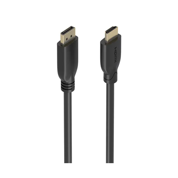 AISENS A125-0920 adaptador de cable de vídeo 5 m DisplayPort HDMI Negro