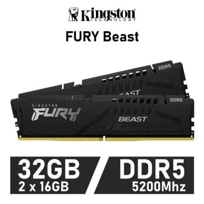Kingston FURY Beast DDR5 5200MHz 32GB 2x16GB CL36