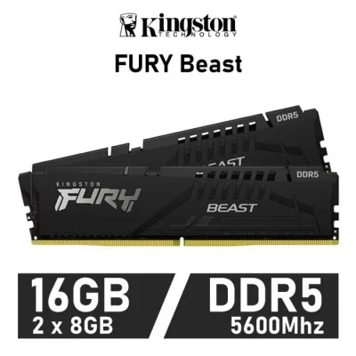 Kingston FURY Beast DDR5 5600MHz 16GB 2x8GB CL40 Kingston FURY Beast DDR5 5600MHz 16GB 2x8GB CL40