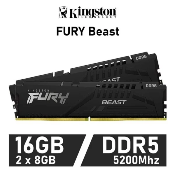 Kingston FURY Beast DDR5 5200MHz 16GB 2x8GB CL40