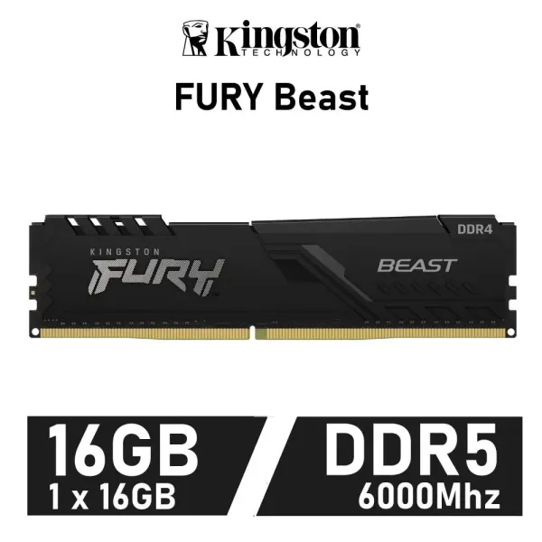 Memoria RAM Kingston FURY Beast DDR5 6000MHz 16GB CL36 AMD EXPO