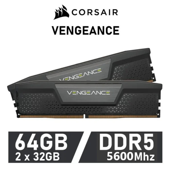 Corsair Vengeance DDR5 5600MHz 64GB 2x32GB CL40 Negra