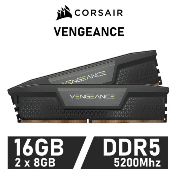 Corsair Vengeance DDR5 5200MHz 16GB 2x8GB CL40 Negra