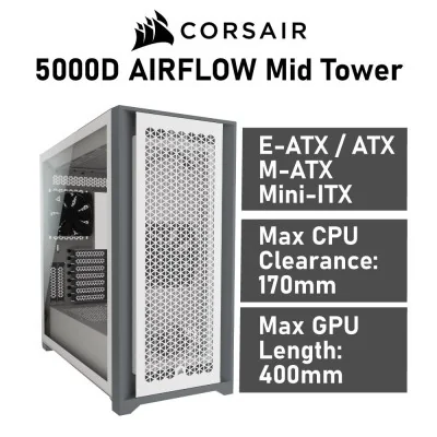Corsair 5000D Airflow Torre ATX Blanca