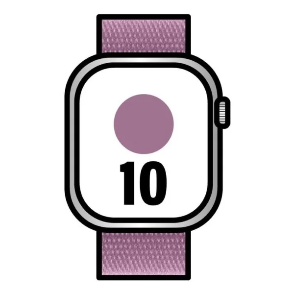 Apple Watch Series 10 GPS + Cellular 46mm Caja Aluminio Oro Rosa con Correa Loop Deportiva Ciruela