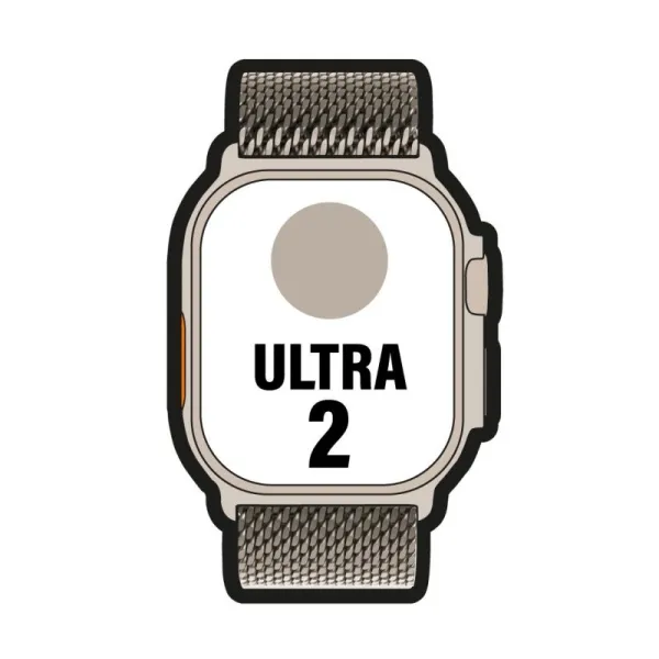 Apple Watch Ultra 2 OLED 49 mm Digital 410 x 502 Pixeles Pantalla táctil 4G Titanio Wifi GPS (satélite)