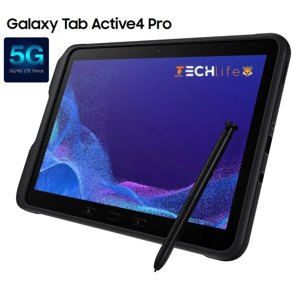 Samsung Galaxy Tab Active4 Pro 5G+WiFi 10.1'64GB 4GB Octacore con Stylus, Negro