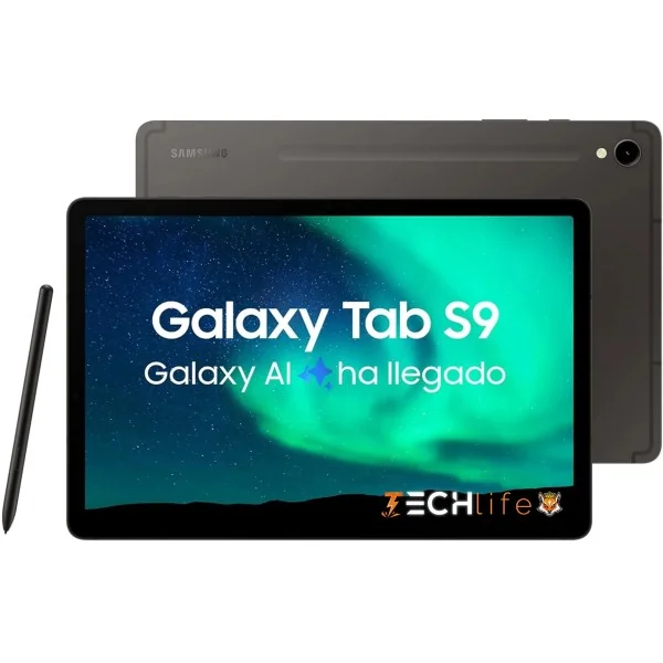 Samsung Galaxy Tab S9 WiFi 11" AMOLED 128GB 8GB con S Pen,Grafito