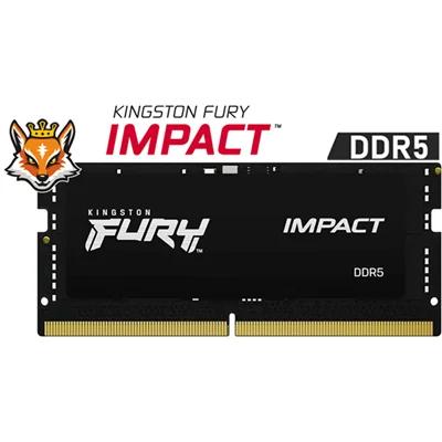 Kingston FURY Impact SO-DIMM DDR5 5600MHz 32GB CL40 Kingston FURY Impact SO-DIMM DDR5 5600MHz 32GB CL40