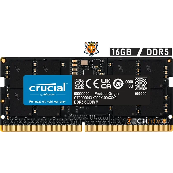 Crucial CT16G56C46S5 DDR5 SO-DIMM 5600MHz 16GB ECC CL46