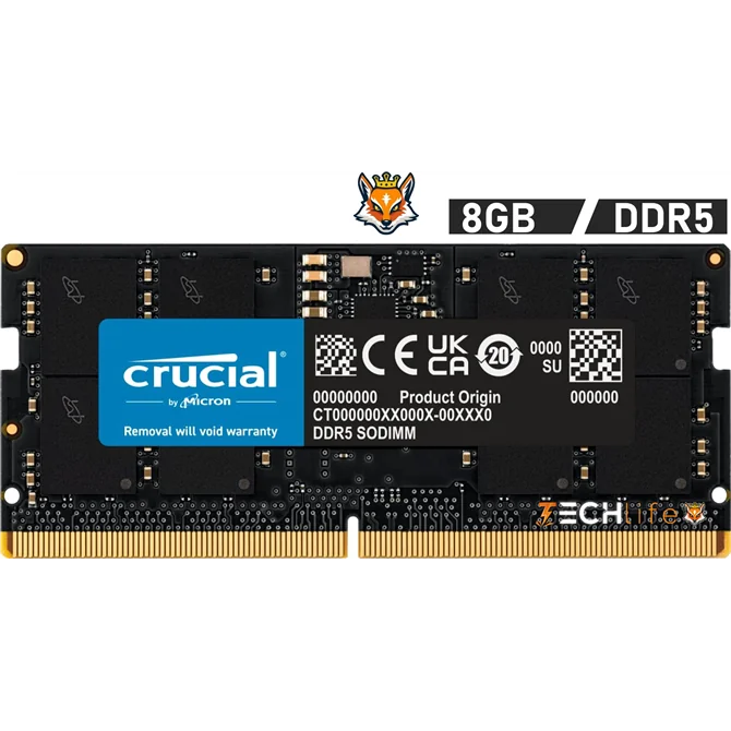 Crucial 8GB DDR5 a 5600MHz CL46 1.1v - Memoria SODIMM