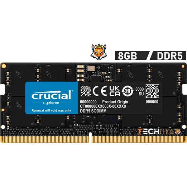 Crucial 8GB DDR5 a 5600MHz CL46 1.1v - Memoria SODIMM