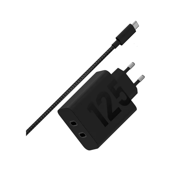 Motorola TurboPower 125W Cargador de Pared para Smartphone y Tablets Negro 