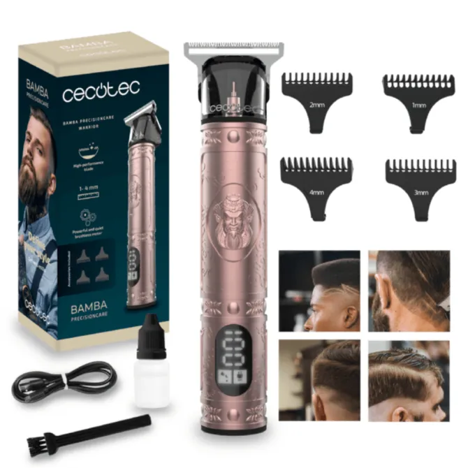 Cecotec Bamba PrecisionCare Warrior Perfiladora de Pelo con