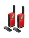 Motorola t42 walkie talkie 4km 16ch rojo duo | TechLife.es