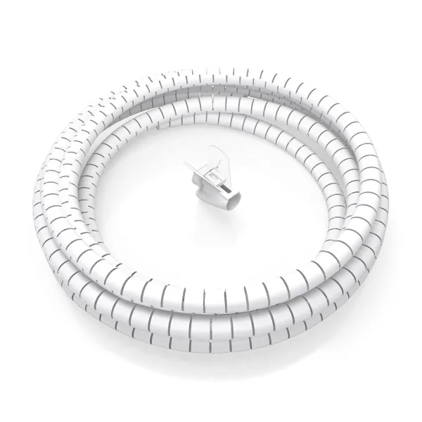 AISENS Organizador de Cable en Espiral de 25mm y 1m en Blanco