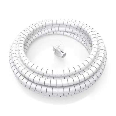 AISENS Organizador de Cable en Espiral de 25mm y 2m en Blanco
