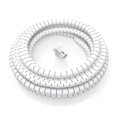 AISENS Organizador de Cable en Espiral de 25mm y 3m en Blanco
