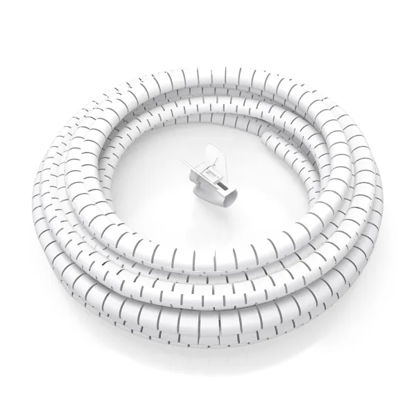 AISENS Organizador de Cable en Espiral de 25mm y 3m en Blanco