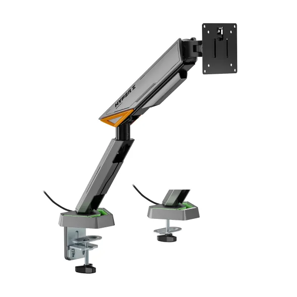 AISENS DT49TSRRGB-347 Soporte de mesa RGB Gaming para monitor hasta 49" giratorio e inclinable