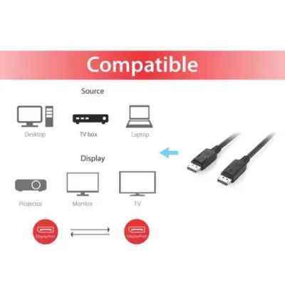 Equip Cable DisplayPort Macho/Macho 2m Equip Cable DisplayPort Macho/Macho 2m