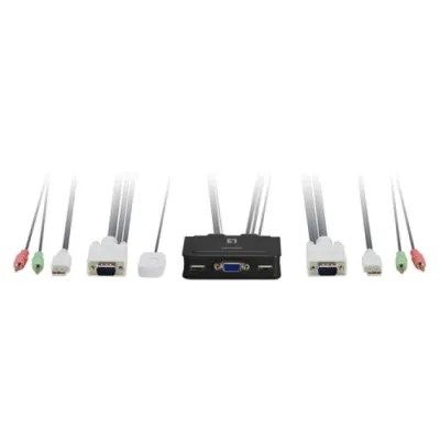 LevelOne KVM 2 Puertos USB + Audio LevelOne KVM 2 Puertos USB + Audio