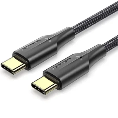 Vention Cable USB-C 2.0 a USB-C Macho/Macho 60W 3m Negro