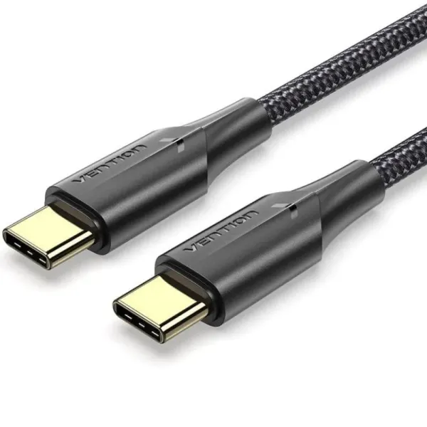 Vention Cable USB-C 2.0 a USB-C Macho/Macho 60W 3m Negro
