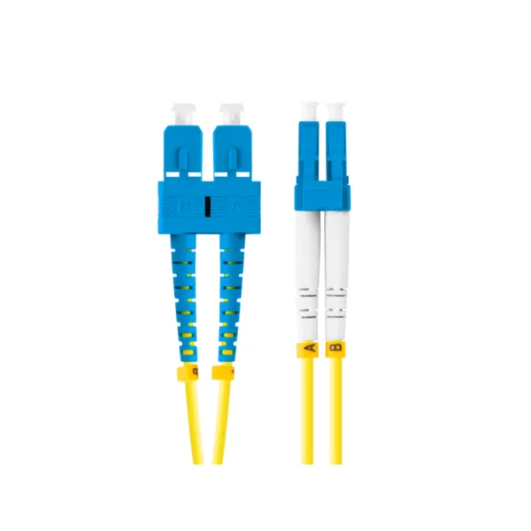 Lanberg FO-SULU-SD11-0050-YE Cable de fibra óptica e InfiniBand 5 m SC LC Amarillo